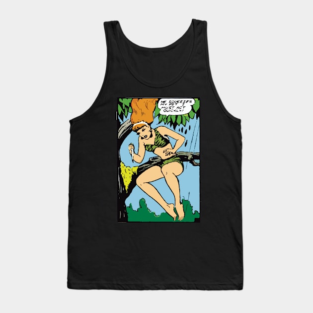 Tiger Girl Must Act Quickly Tank Top by JillKoy